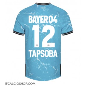 Bayer Leverkusen Edmond Tapsoba #12 Terza Maglia 2023-24 Manica Corta